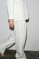 ZW COLLECTION LINEN BLEND PANTS