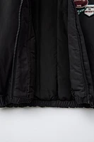 BLOUSON BOMBER À CAPUCHE AMOVIBLE AVEC PIÈCES