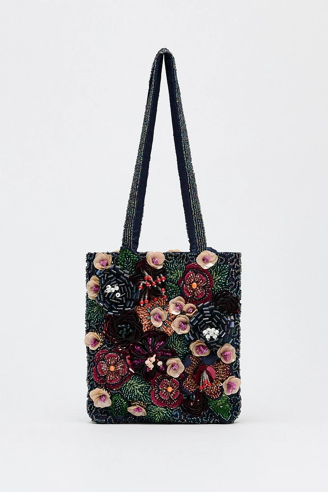BEADED MINI SHOPPER
