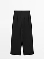 Pantalon avec ceinture large en lin - Limited Edition