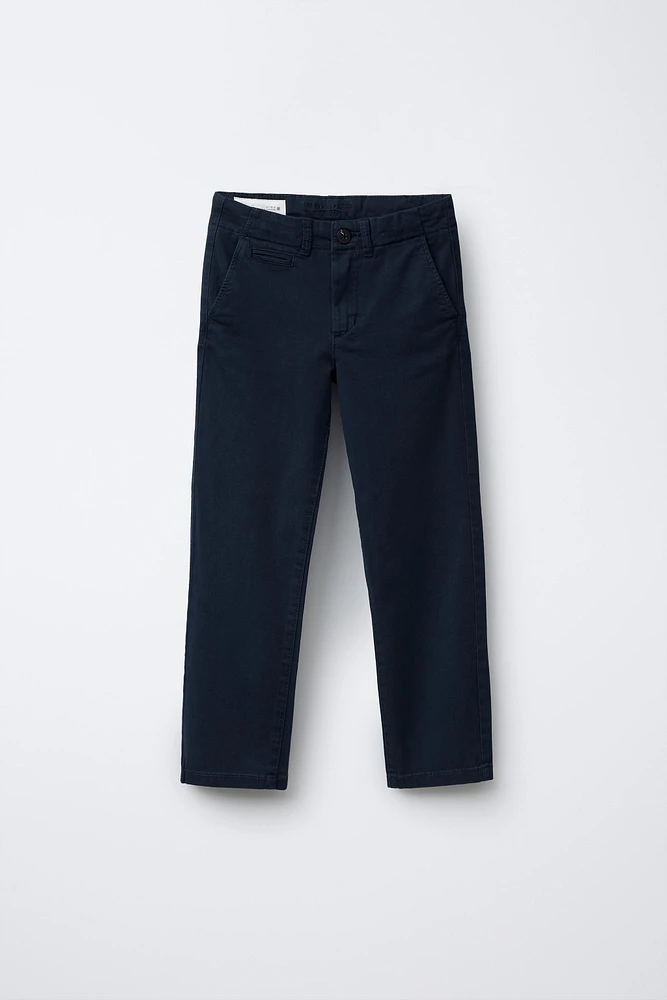 BASIC SLIM FIT CHINO PANTS