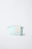 TROUSSE DE TOILETTE MATELASSÉE PATCHWORK