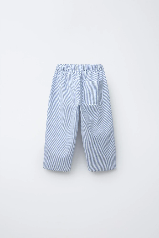 BAGGY COTTON LINEN PANTS