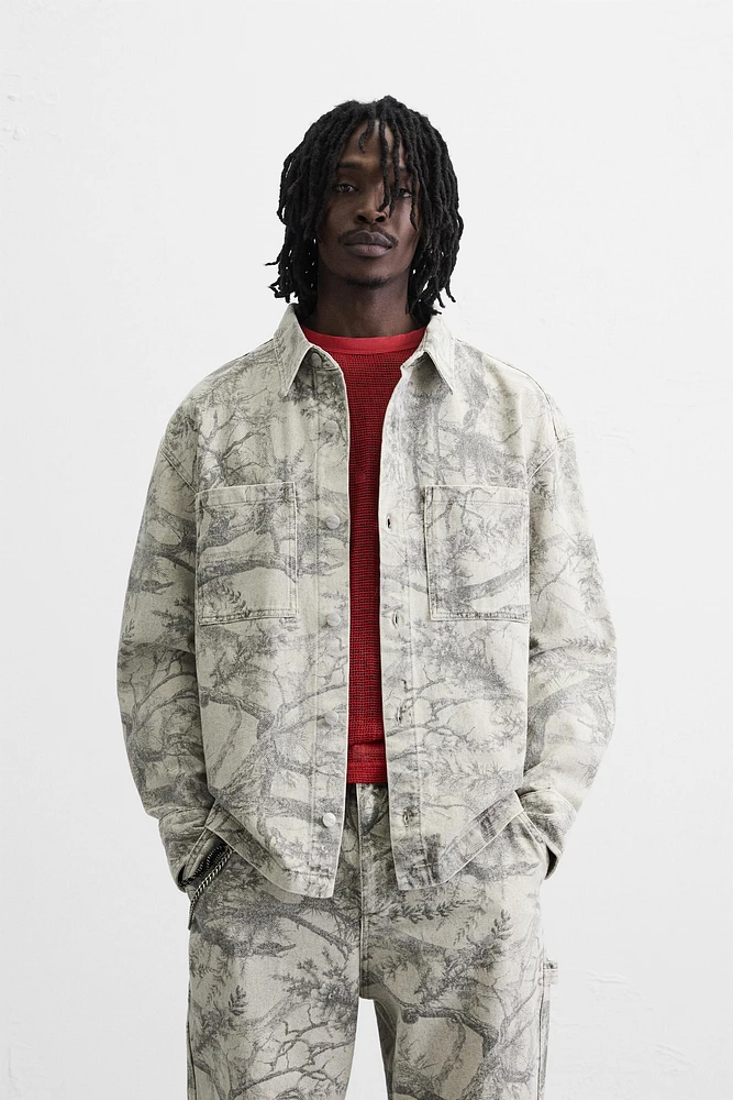 ABSTRACT PRINT OVERSHIRT