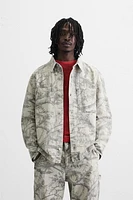 ABSTRACT PRINT OVERSHIRT