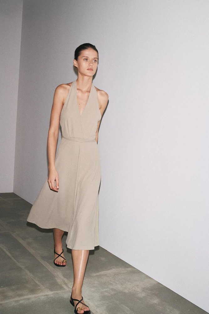 HALTER BELT DRESS