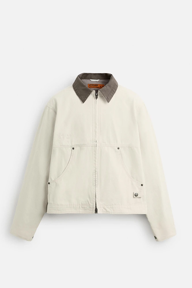 CONTRAST COLLAR JACKET