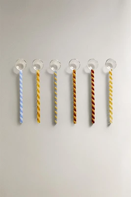 SET OF BOROSILICATE GLASS TABLESPOONS