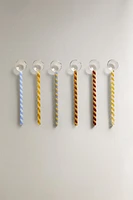 SET OF BOROSILICATE GLASS TABLESPOONS