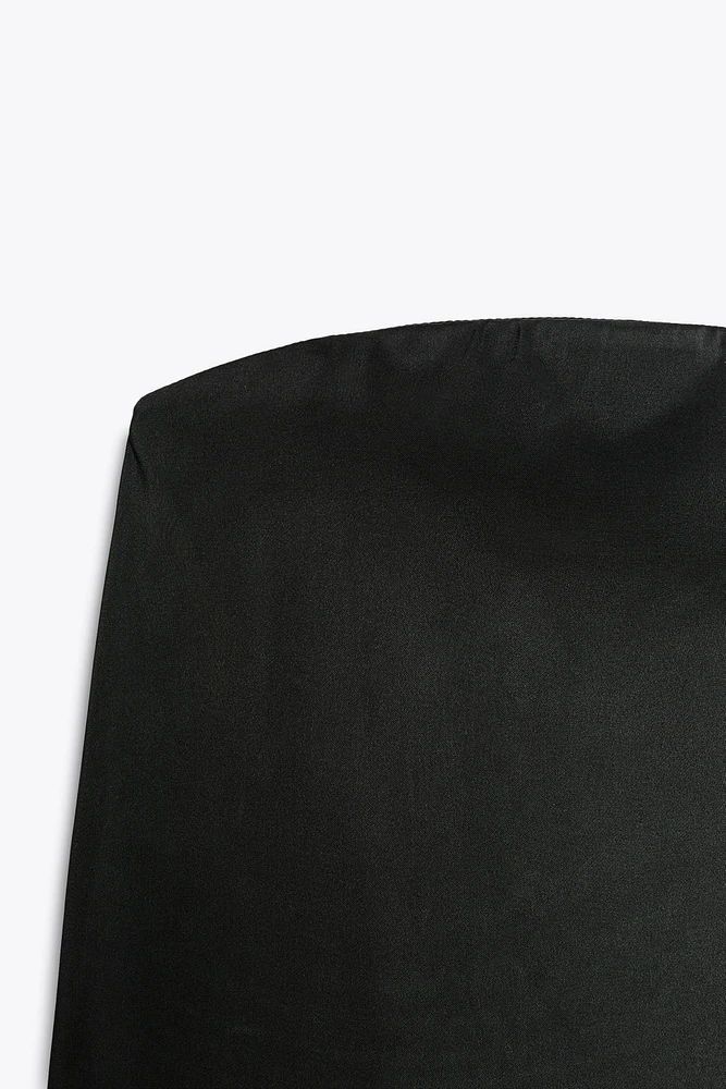 SATIN EFFECT TUBE TOP