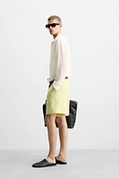 CHEMISE STRUCTURÉE LIN - COTON