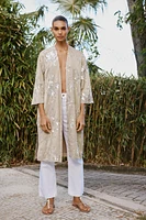 SEQUIN KIMONO COAT