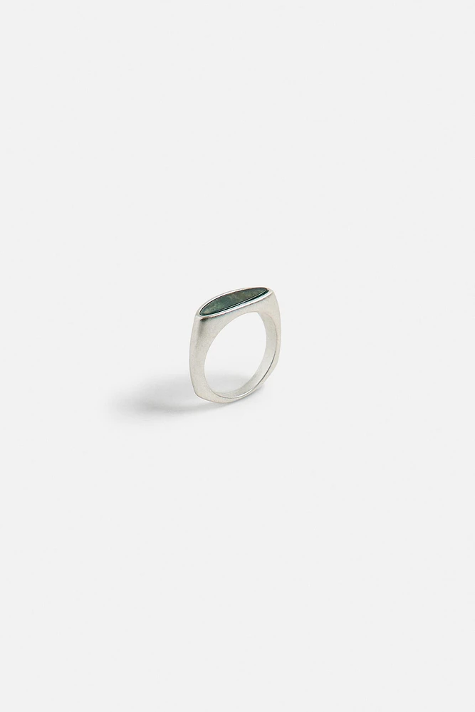 BAGUE CHEVALIÈRE À PIERRE