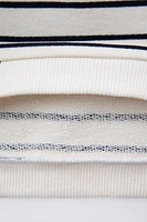 STRIPED SWEATSHIRT WITH LOBSTER EMBROIDERY