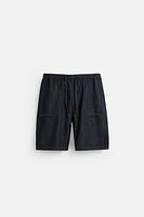RELAXED FIT DENIM SHORTS