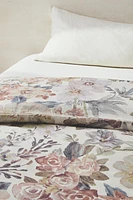 FLORAL PRINT SATEEN DUVET COVER