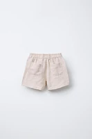 100% LINEN SHORTS