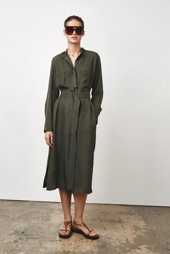 ROBE MI-LONGUE CEINTURE ZW COLLECTION