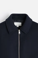 WOOL - CASHMERE BOMBER JACKET