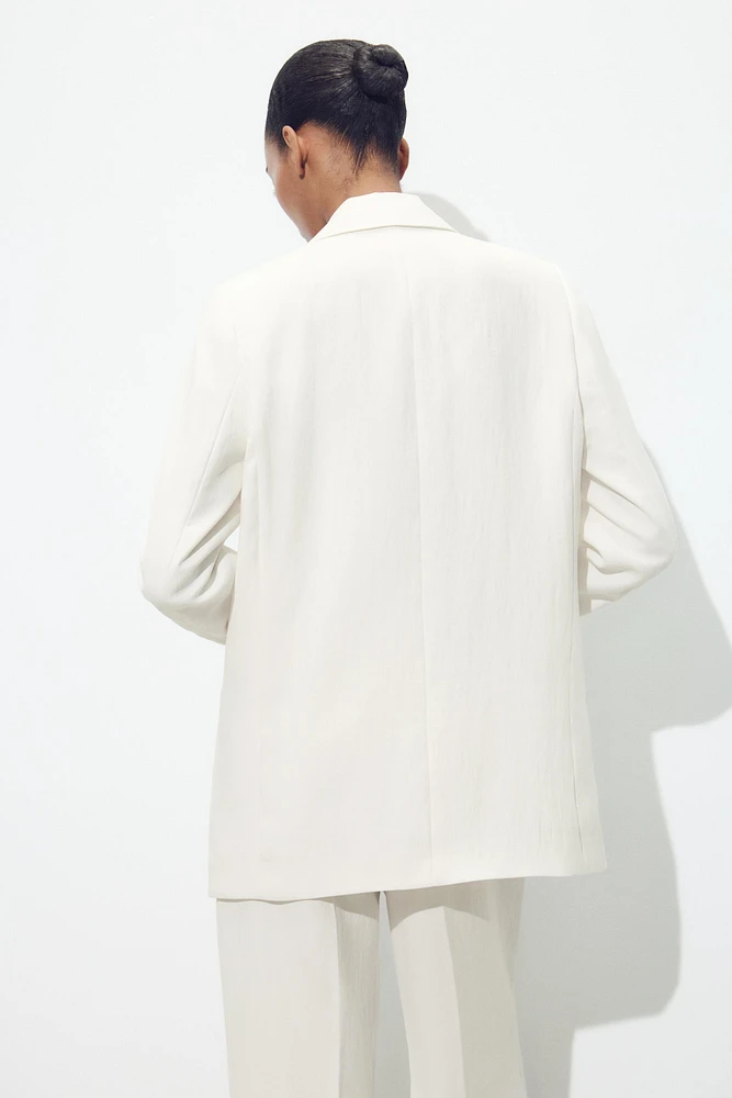 WRINKLED EFFECT BLAZER