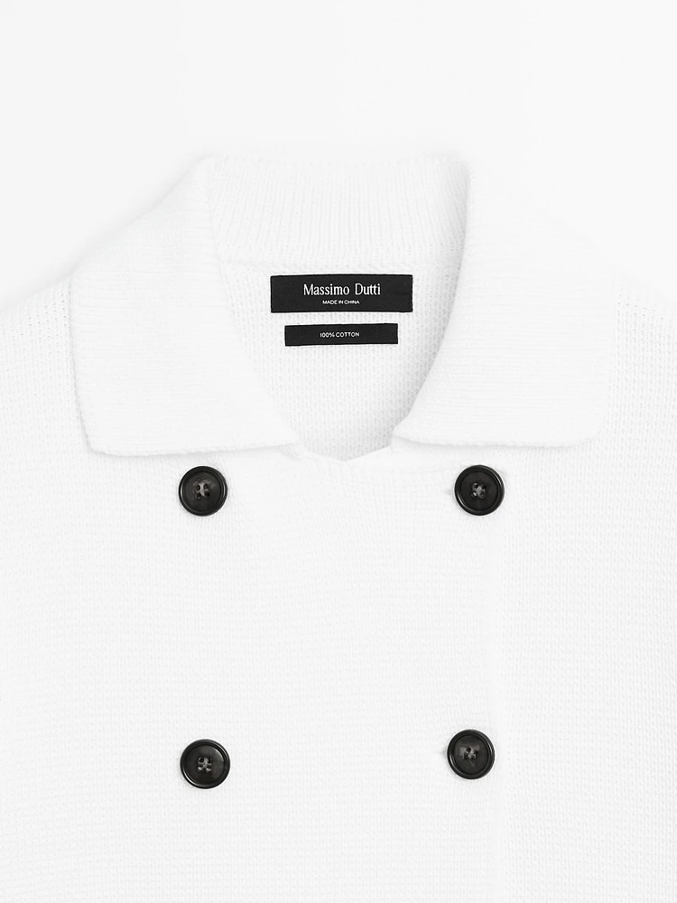 Cardigan en maille Milano à double boutonnage