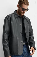 POCKET LEATHER JACKET