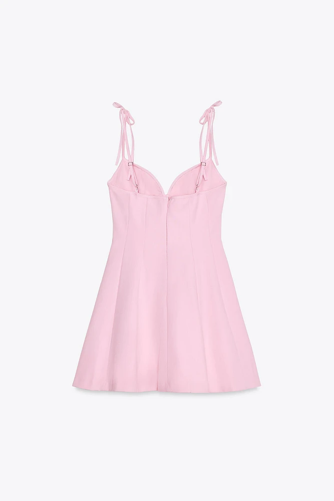 SHORT DRESS WITH BOWS