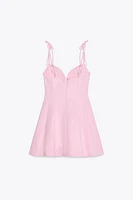 SHORT DRESS WITH BOWS