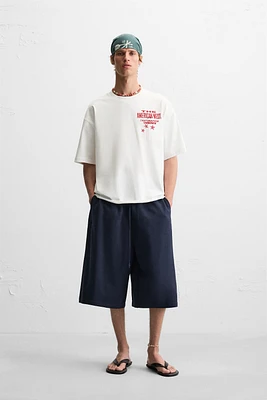 T-SHIRT IMPRIMÉ DÉLAVÉ
