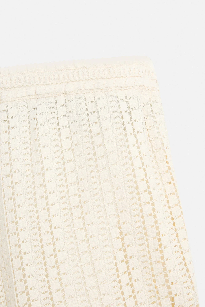 BERMUDA À TEXTURE CROCHET