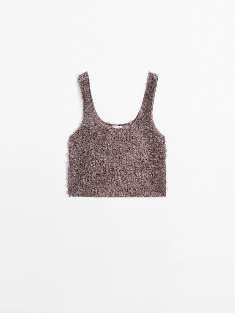 Top en maille à fil bouclé - Studio