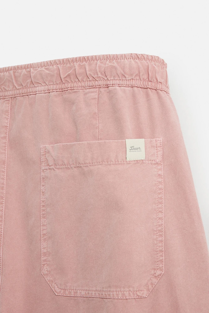 WASHED CANVAS PANTS