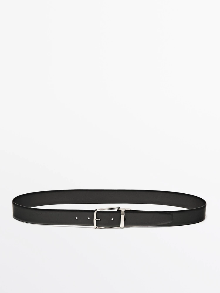 Ceinture réversible en cuir nappa
