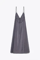 FLOWY MIDI SLIP DRESS