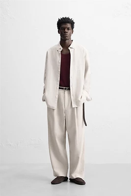 CHEMISE EN LIN ET COTON