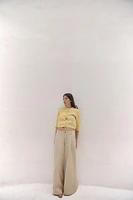GILET EN MAILLE AVEC MANCHES 3/4