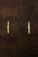 SET OF GOLD METALLIC KNOBS (SET OF 2