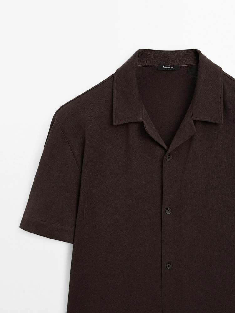 Chemise manches courtes lin