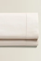 (300 THREAD COUNT) SATEEN FLAT SHEET WITH TRIM