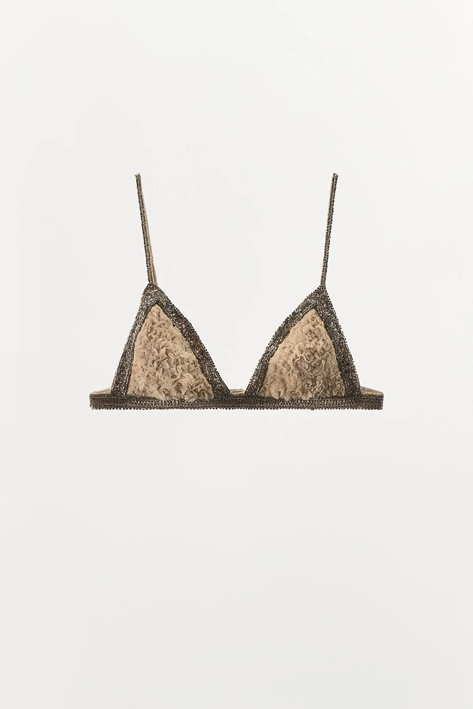 SOUTIEN-GORGE TRIANGLE RELIEF FANTAISIE