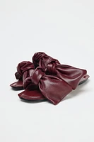 SANDALES LACETS CUIR