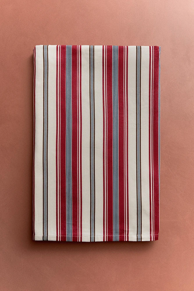 STRIPED COTTON BLANKET