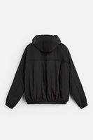 HOODED TECHNICAL JACKET