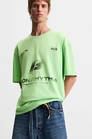 WASHED PRINT T-SHIRT