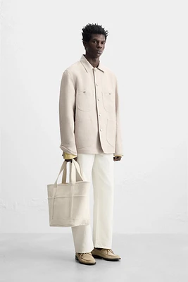 VESTE 100 % LIN À POCHES