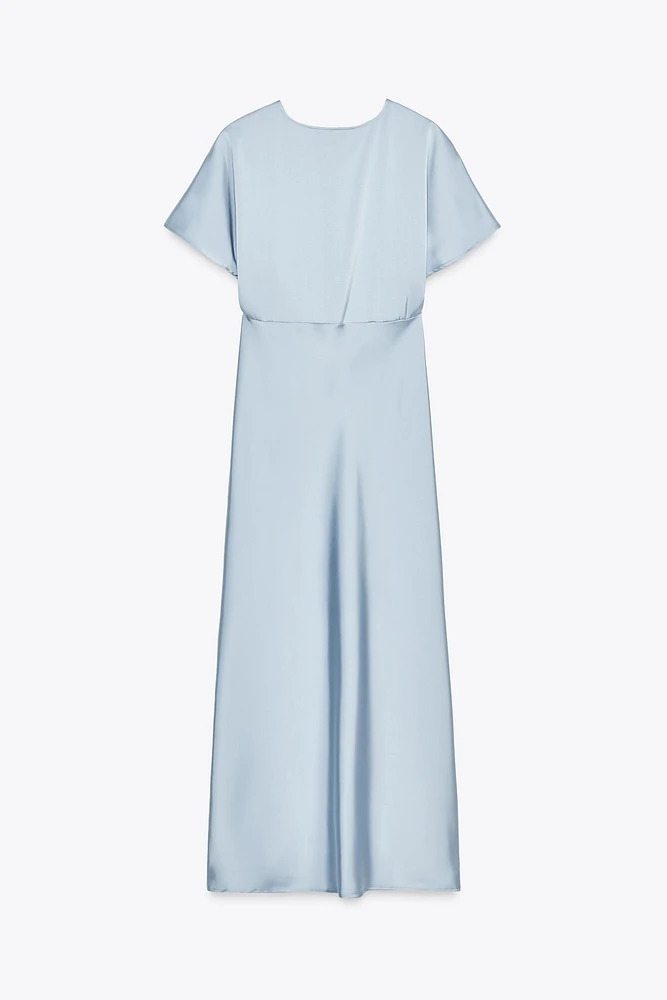 ROBE MI-LONGUE SATINÉE
