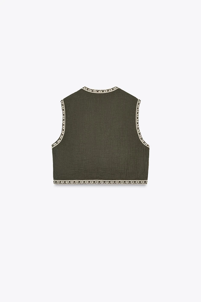EMBROIDERED VEST