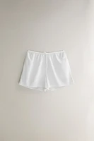 SHORT COTON BRODERIES