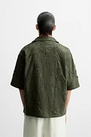 FLORAL APPLIQUÉ SHIRT
