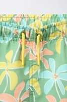 6-14 YEARS/REGULAR PALM TREE SWIM SHORTS